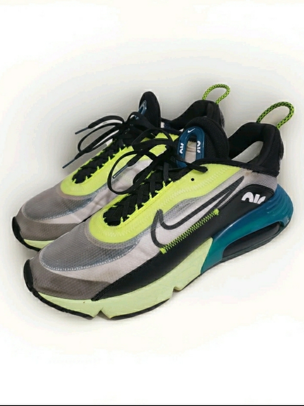 Nike Air Max 2090 Volt Blue Black BV9977-101 Men’s Size 12 Running Shoe Maintain